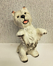 Vintage West Highland Terrier Westie Dog Ornament 1kg 20cm tall, Begging Westie