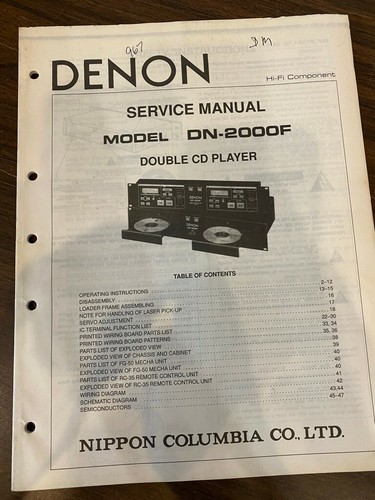 Denon 2000f dn2000f - dn-2000f,