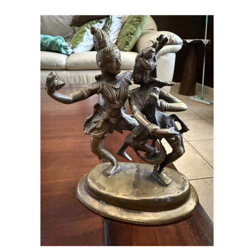 Vintage bronze shiva parvati - vintage,