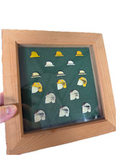 Vintage Original Cromwell F600 Fireman's Helmet Enamel Pin Badge FULL SET 