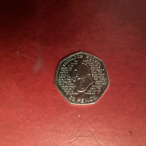 2019 sherlock holmes 50p fifty - sherlock,