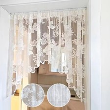 Lace Kitchen Curtains Short Half Curtain Partition Curtain  Window Scarf