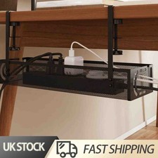 Under Desk Cable Tray Management No Drill Tidy Wire Cord Organizer Storage Rack