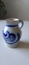 Vintage Pottery Blue Flower