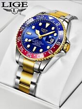 LIGE Luxury Quartz Watch For