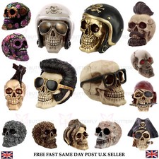 Gothic style skull figures