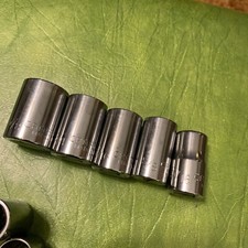 13 Craftsman Vintage Sockets  1/2" Drive G Series Sae Metric Mix USA Nice