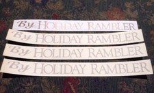 3pcs BY HOLIDAY RAMBLER CAMPER