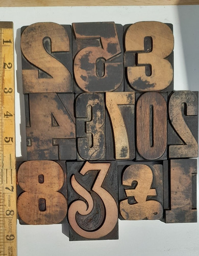 Wooden letterpress type - wooden,