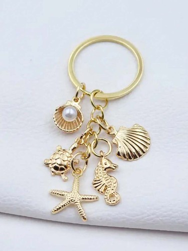 Gold seahorse turtle starfish - seahorse,