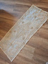 Cream Gold Bead Embroidered