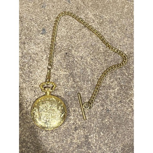 Vintage gold tone quartz - gold,