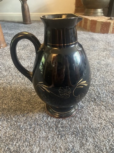 Vintage black gold trim - trim, glaze