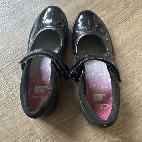 Clarks girls black patent - clarks,
