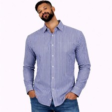 Eton shirt mens large navy - mens,