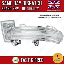 SKODA OCTAVIA MK3 5E 2013-2019 LEFT PASSENGER DOOR WING MIRROR INDICATOR LED