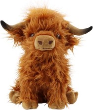 Highland Cow Plush Toy 11in Highland Fluffy Cow Plush Cuddly Toys Scottish
