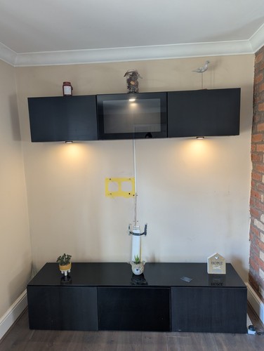 Ikea large black cabinet - black, tv