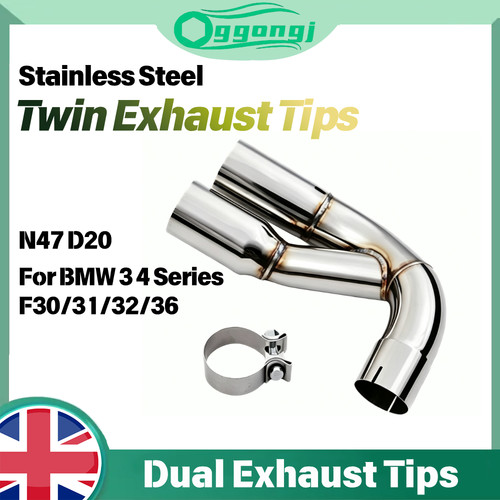 Twin exhaust tips tail - twin,