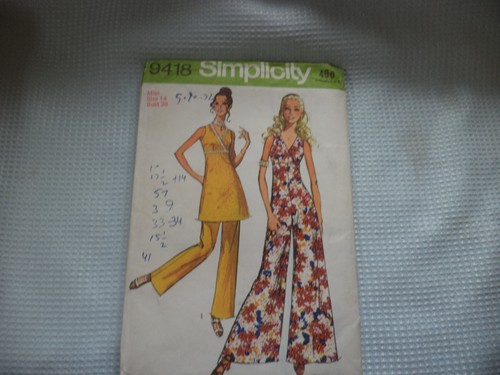 Vintage 1971 simplicity 9418 - simplicity,