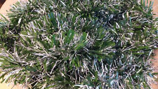 3 x 2mtr Green & gold Vintage 80 /90s Christmas Tinsel    [C]