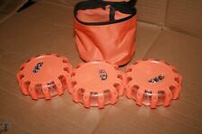 3 PACK LED ROAD FLARES, EMERGENCY LIGHT, LED WARNING LIGHT WITH 9 FLASHING LIGHT