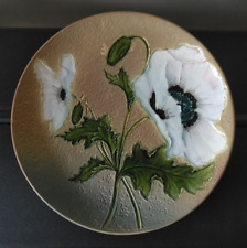 Villeroy & Boch Schramberg Art Nouveau White Poppy Wall Plate, c. 1890 - 29.5 cm