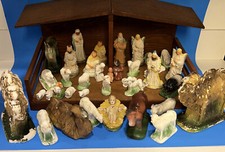39 Piece Antique Nativity
