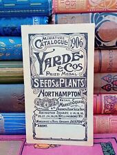 Rare Original 1906 Yarde & Co Northampton Seed Plant Trade Catalogue Gardening