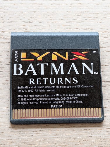 Atari lynx game batman returns - lynx,