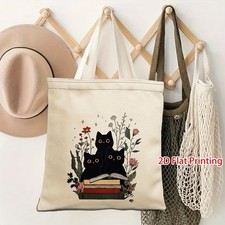Halloween Black Cat Tote Bag