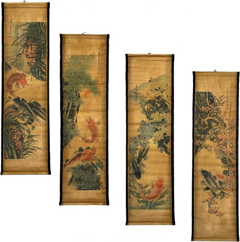 4pcs set wall scroll - 4pcs/set, hanging