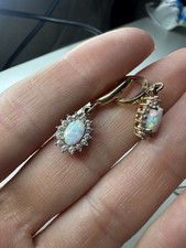 14ct 585 rose gold women earrings