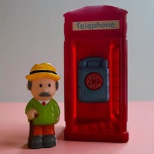 Happy Land Telephone Box and Figure Set  with Working Sounds