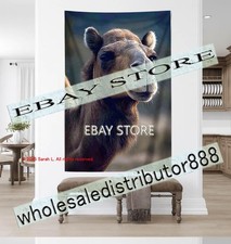 Camel head tapestry safari