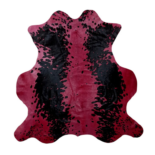 Genuine cowhide rug dyed deep - cowhide,