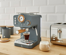 Swan Nordic Pump Espresso Coffee Machine 15 Bar Pressure Milk Frother 1.2L Tank