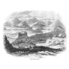 HARLECH CASTLE - Antique Print