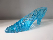 Vintage Crystal Blue Glass