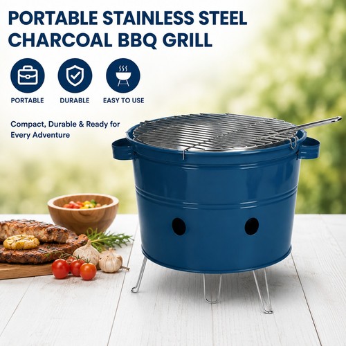 Portable bucket barbecue - portable,
