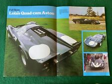 ASTON MARTIN LE MANS LOLA QUAD CAM CENTREFOLD POSTER ADVERT A4 X 2 FILE L