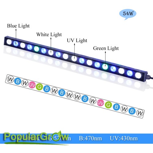 54w led aquarium strip - 54w,