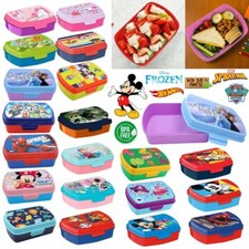 Licensed Characters Kids Lunch Boxes School Picnic Food Storage Box BPA Free UK