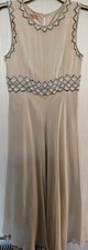 Monsoon Beige Embellished Midi