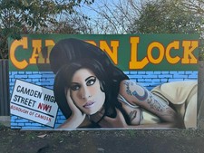 Giant Amy Winehouse mural 16ft