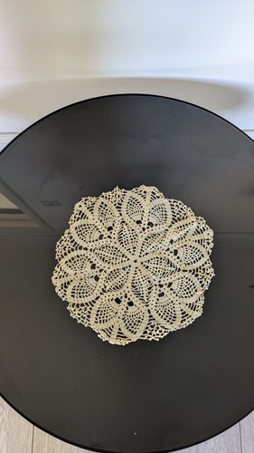 Vintage handmade crochet doily - crochet,