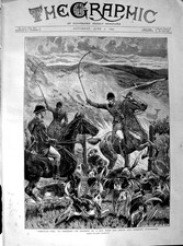 Original Old Antique Print