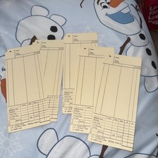 National clocking in cards clock time recorder Vintage x 5