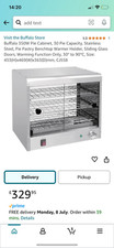 Buffalo 350W Pie Cabinet, 30 Pie Capacity, Stainless Steel, Pie Pastry Benchtop
