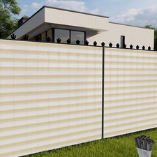 Beige White 5FT Privacy Fence
